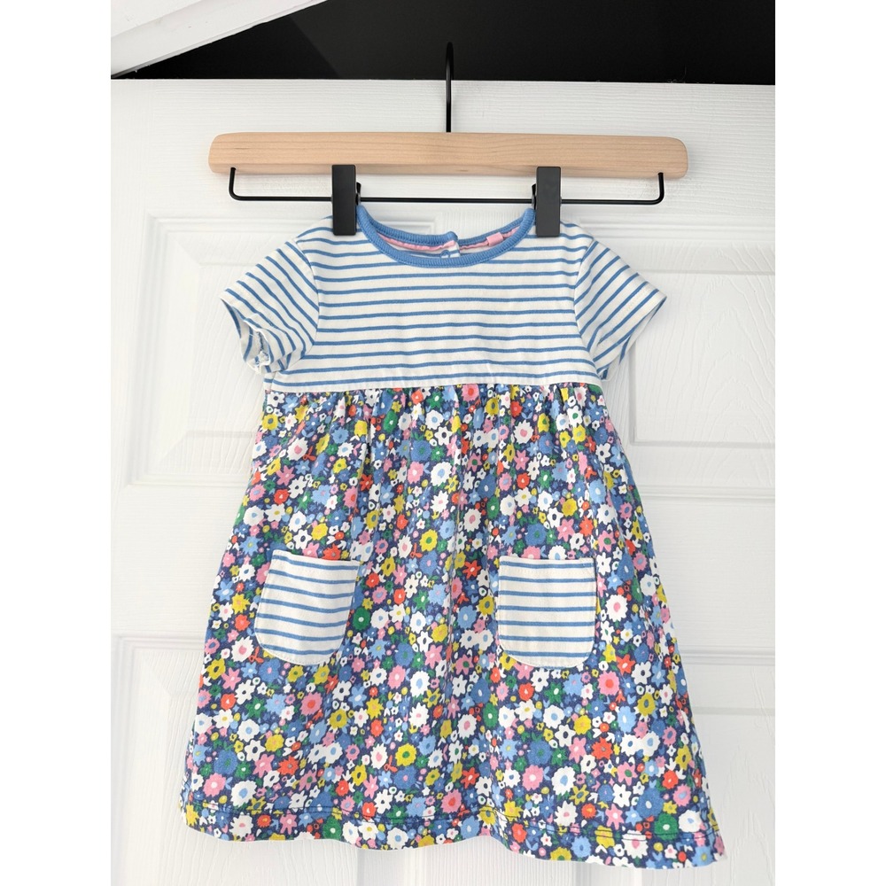 Baby Boden Girls Floral Cotton Dress